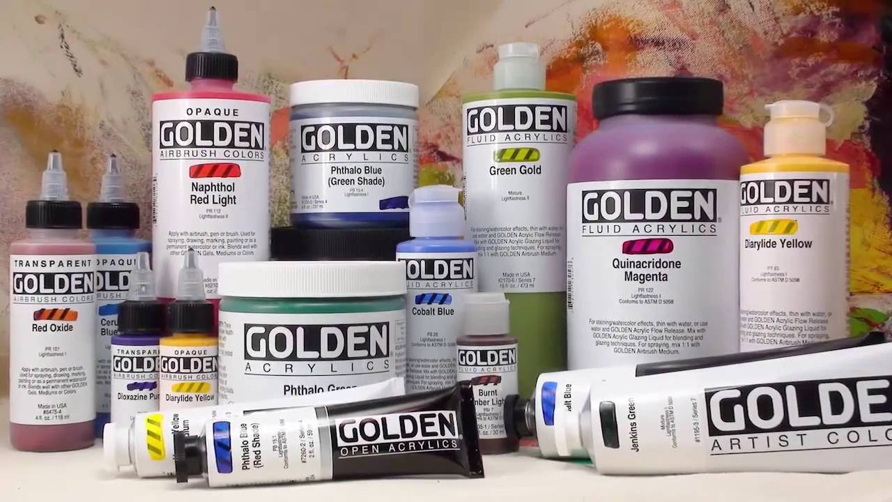 GOLDEN - Acrylic Paint Overview - Artist & Craftsman Supply