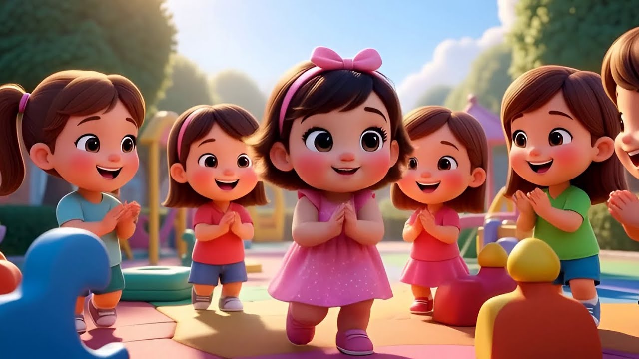 Baby Girl Playground Song 🌈 | Nursery Rhymes for Kids | Swing & Slide Fun for Kids