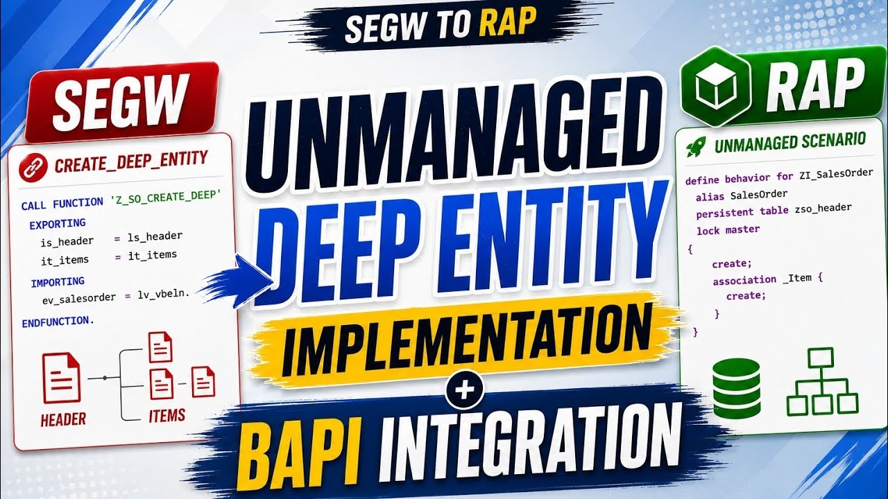 RAP Unmanaged Scenario | Миграция SEGW CREATE_DEEP_ENTITY в RAP OData V2