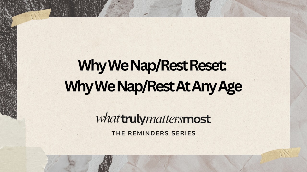 WTMM: The Importance of Daily Rest and Napping