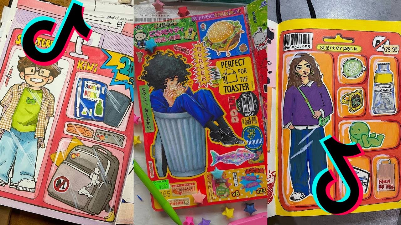 ART SKETCHBOOK 📖 TIKTOK compilation [NO OUTROS] | Read desc #87