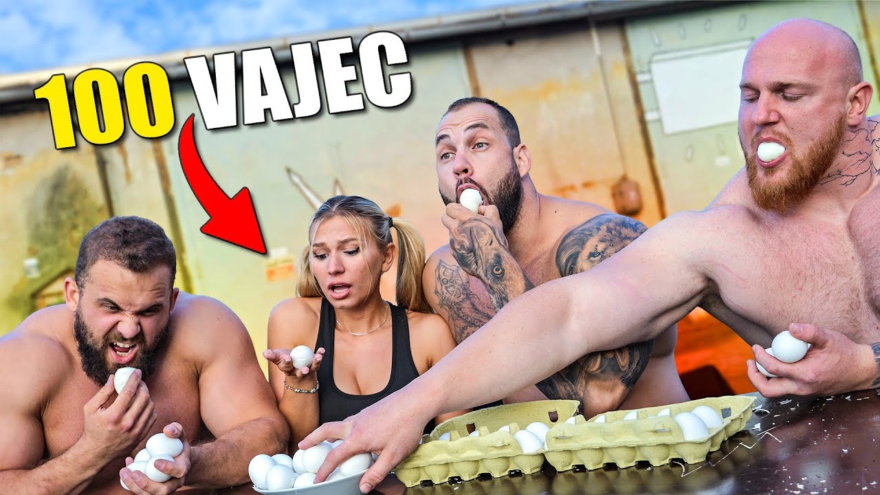 Kdo sní víc VAJEC? Žraní na ulici
