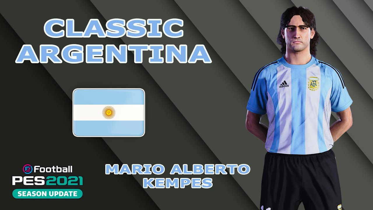 M. KEMPES face+stats (Classic Argentina) How to create in PES 2021