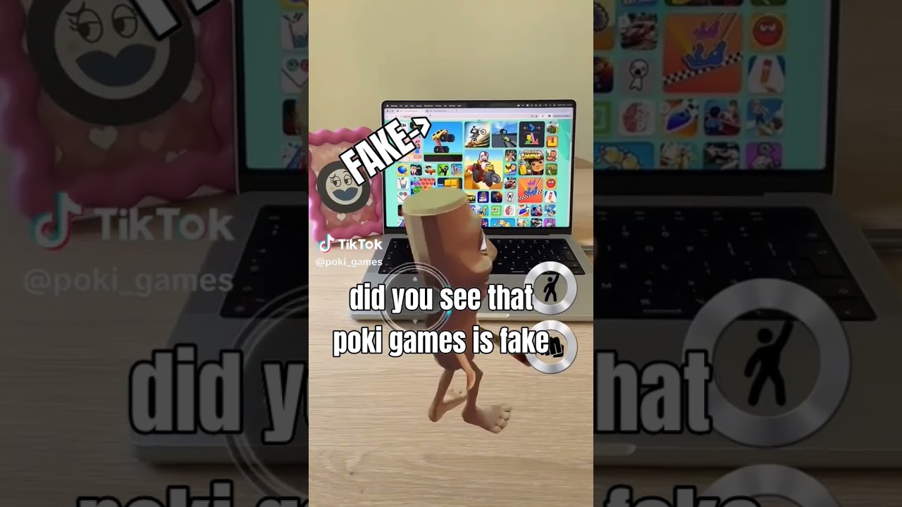 tiktoker poki games fake