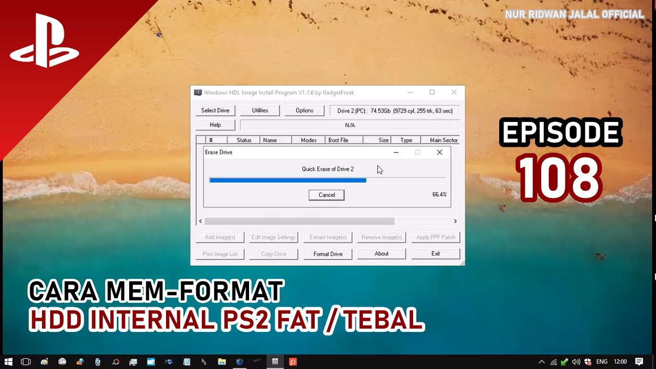 EPS 108: CARA FORMAT HARDDISK 3,5'' UNTUK DIPAKAI MENJADI HDD INTERNAL PS2 FAT