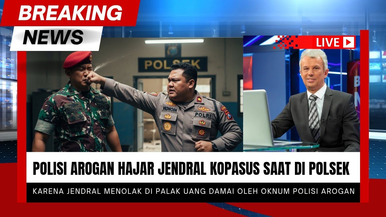 VIRAL‼️JENDRAL DI PERMALUKAN OKNUM POLISI DI POLSEK, SEMUANYA BERUBAH SAAT PASUKAN JENDRAL DATANG‼️