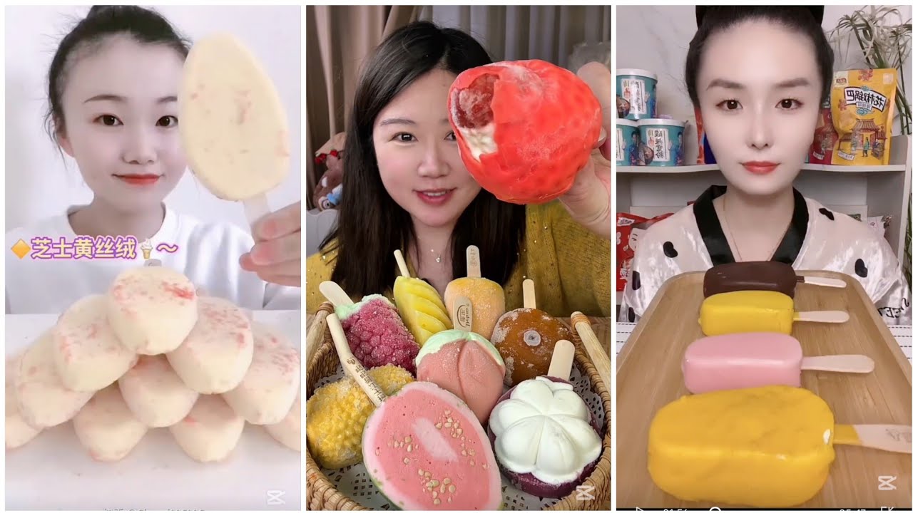 MAGNUM💖🍫ICECREAM STRAWBERRY 🍓 CHOCOLATE 🍫 ICE CREAM 🍨 MANGO 💛 MAGNUM ICECREAM 😋 ASMR EATING MUKBANG 