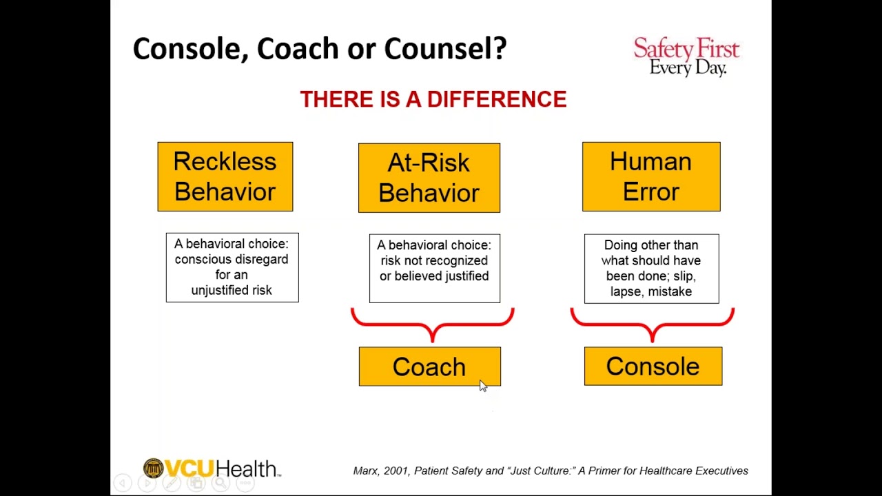 November 2017: Just Culture Webinar Presented by VCU Health
