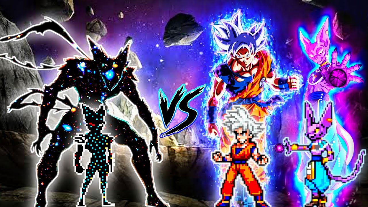Monster Garou OP (New) VS Goku DBS V3.5 OP (all form) & Beerus OP (all form)in Jump Force Mugen🤩