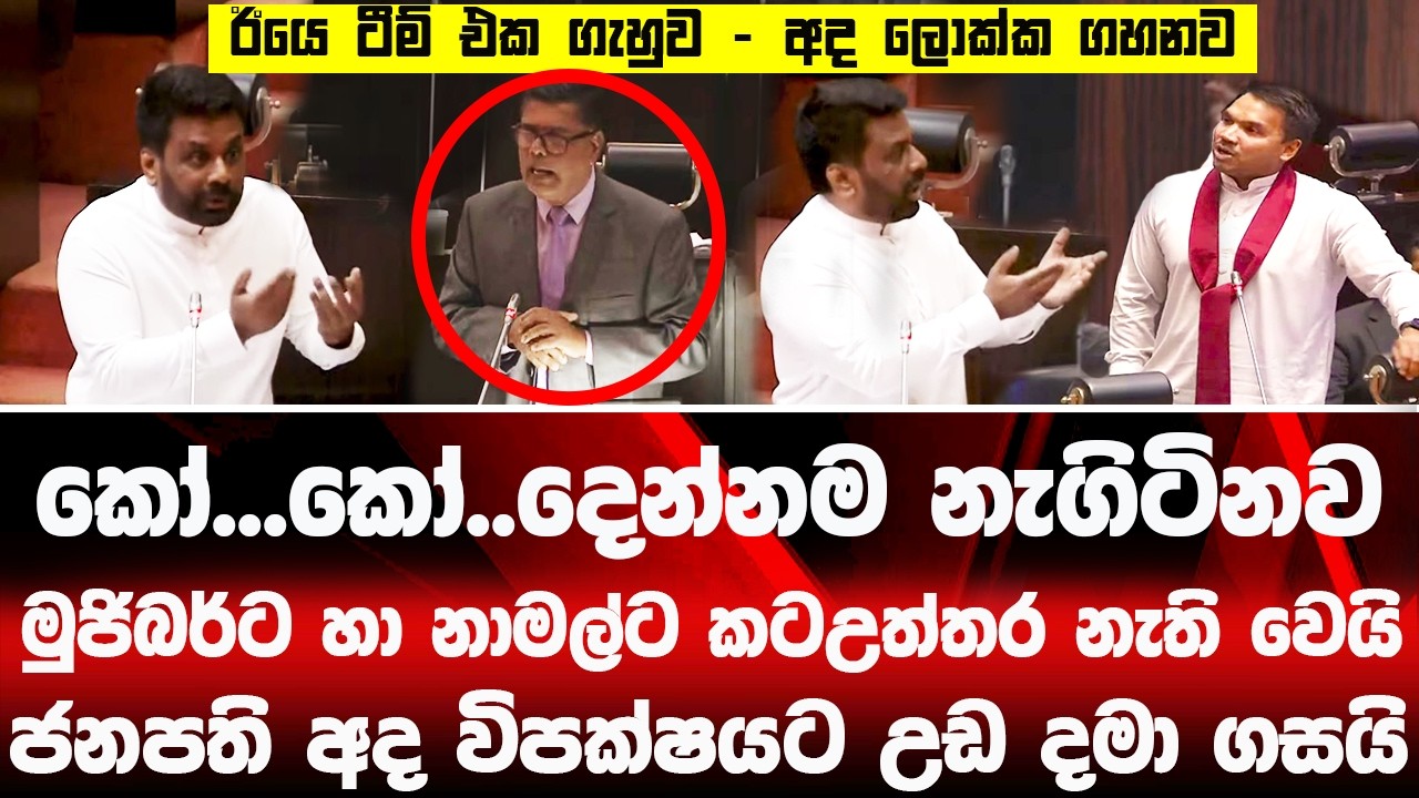 🔴ජනපති පාර්ලිමේන්තුව දෙවනත් කරයි -විපක්ෂයට උඩ දමා ගහයි  #akd #parliament  #latestnews