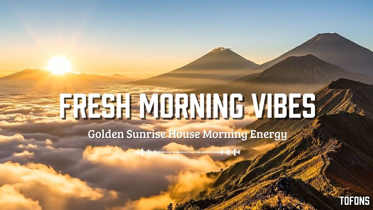Golden Sunrise Over the Mountains ☀️ Deep House Morning Energy
