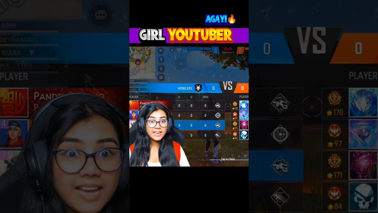 Girl youtuber Pn Kiara आगयी opponent में🔥फिर jo हुआ🤩#shorts