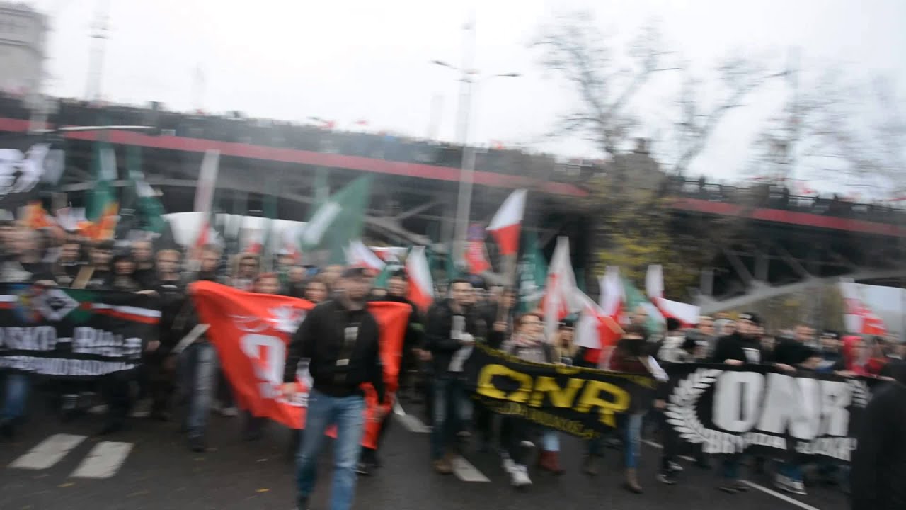 ONR (Ob&oacute;z Narodowo-Radykalny) na Marszu Niepodległości 2015