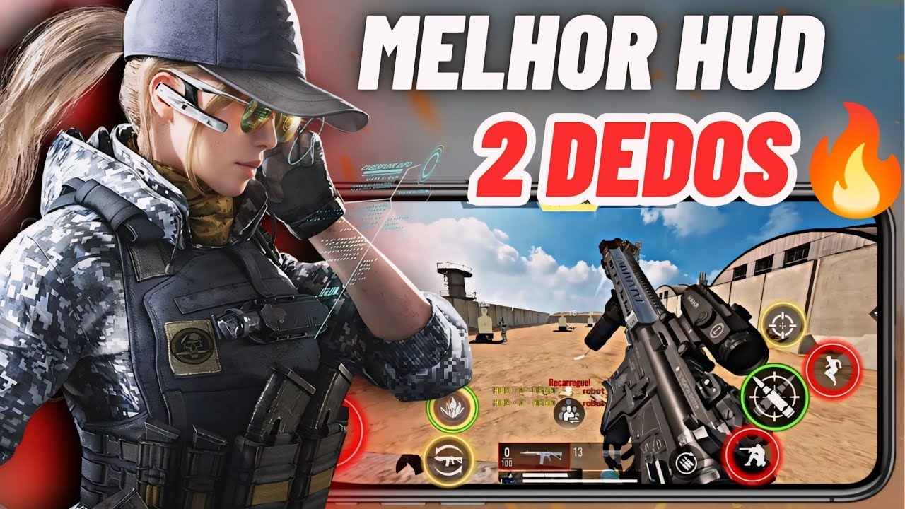 Melhor HUD 2 DEDOS Lendário do Blood Strike🔥