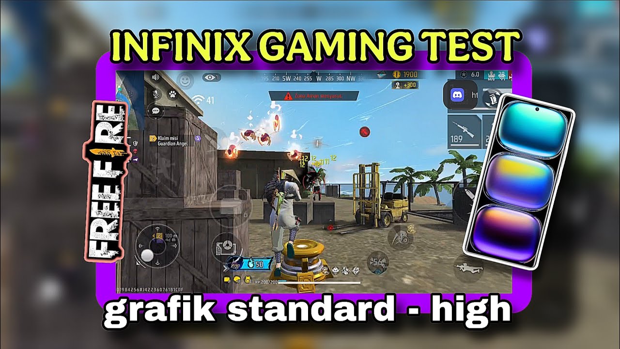 (DAY 452) INFINIX HOT 50 4G GAMING TEST - FREE FIRE GRAFIK STANDARD - HIGH