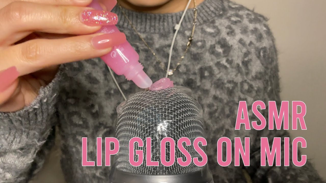ASMR Lip Gloss on Mic (no talking)