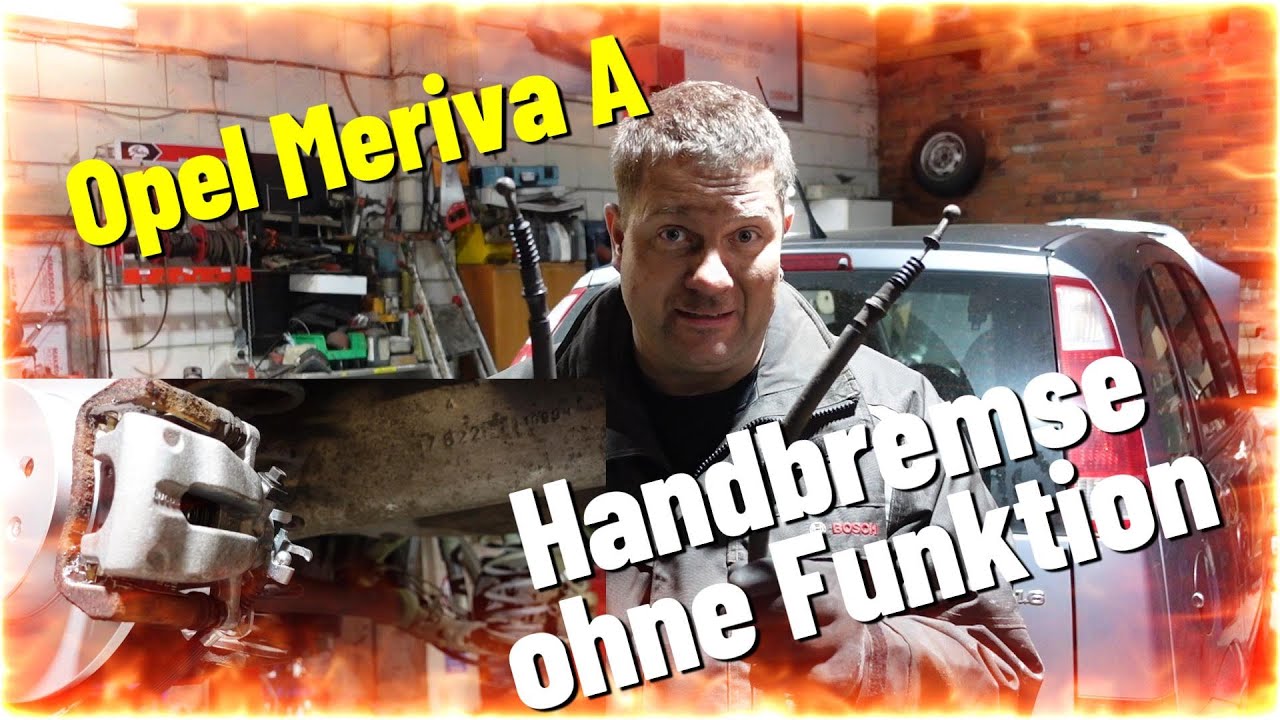 Opel Meriva A Handbremsseile und Bremse hinten erneuern#automobile