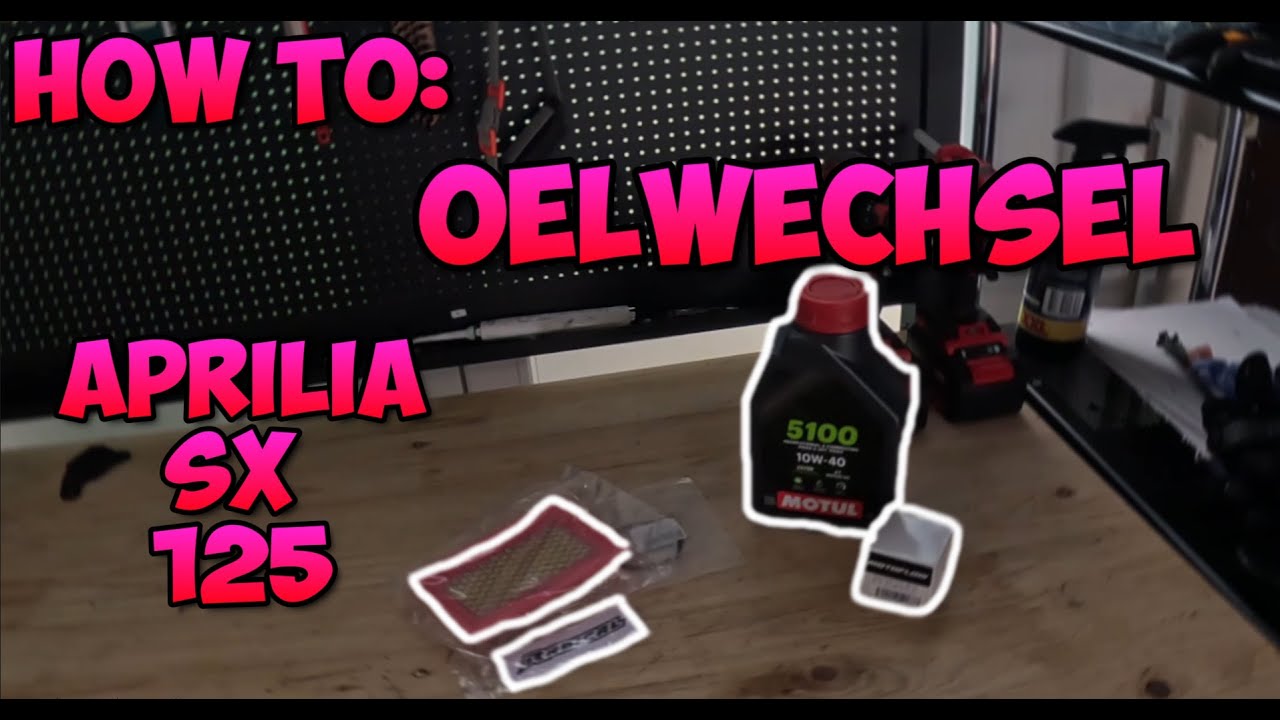 How to Ölwechsel bei der Aprilia sx | Malaguti xms 125