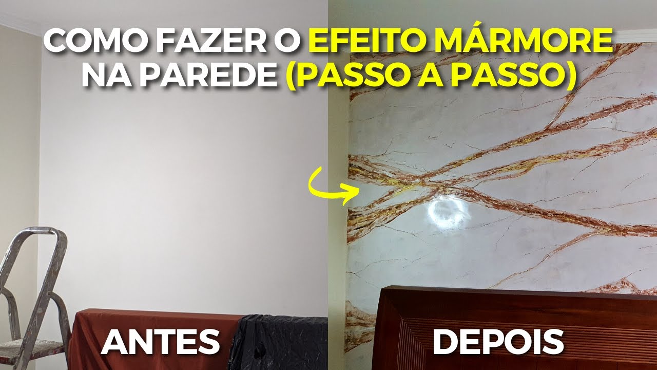 COMO FAZER O EFEITO MARMORATO NA PAREDE (PASSO A PASSO)