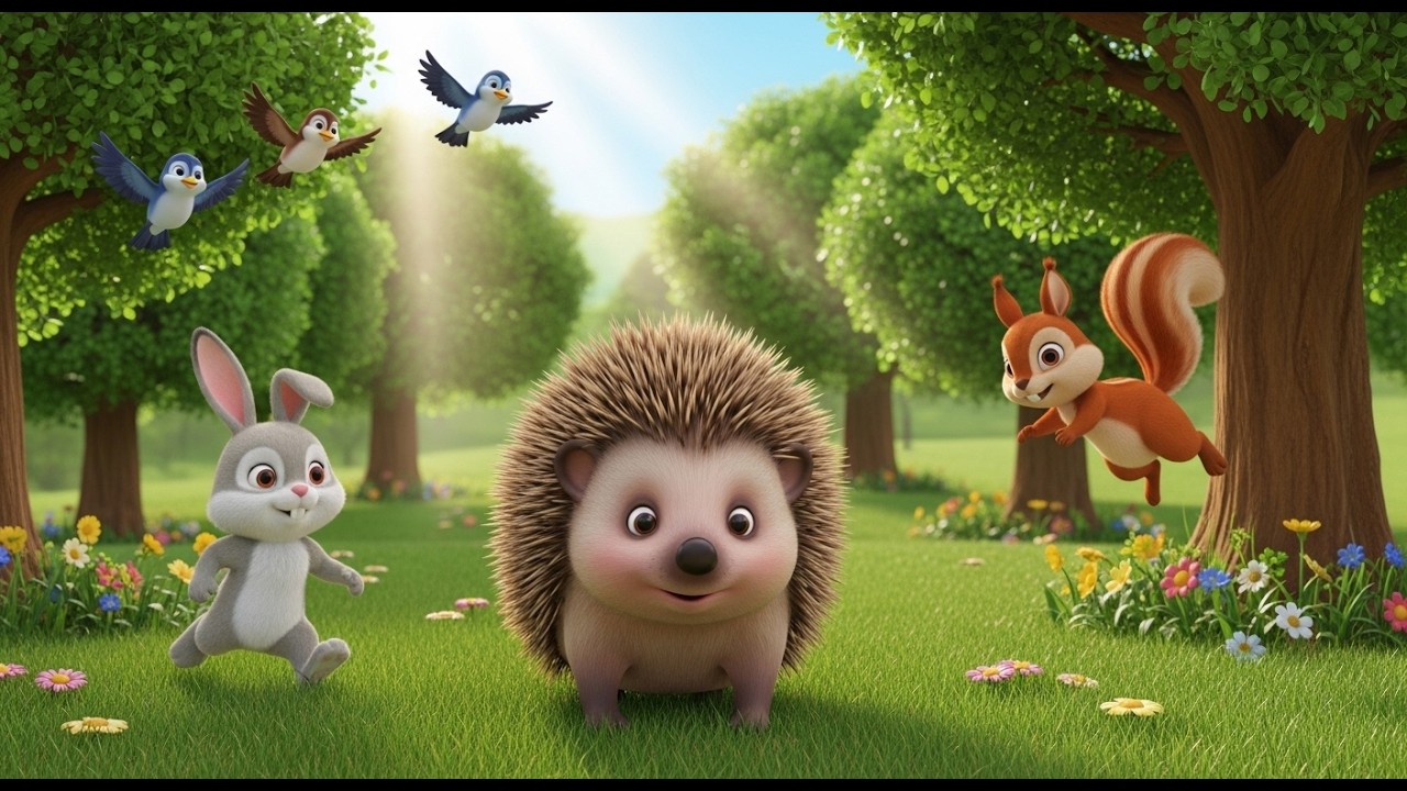 Little Hedgehog Roll Roll | Cute Forest Animal Song for Kids | Preschool Sing Along