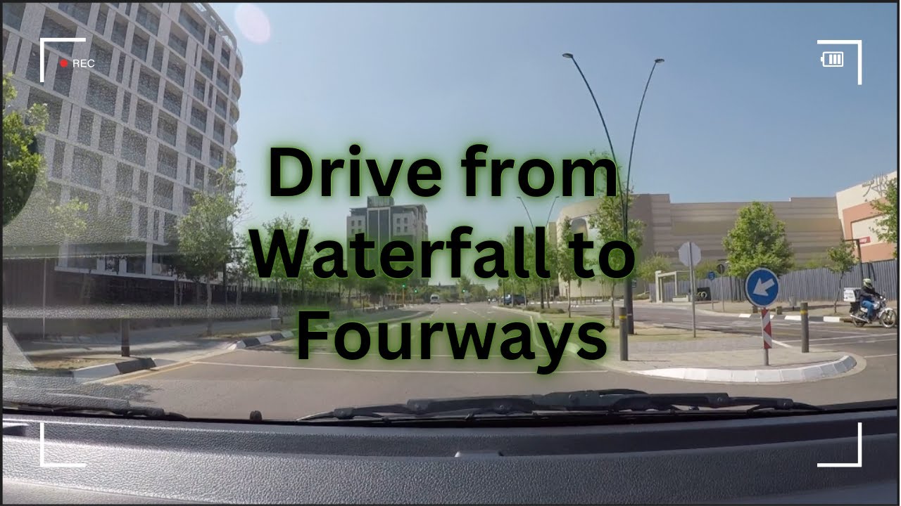 Drive Through Waterfall to Fourways Plaza!