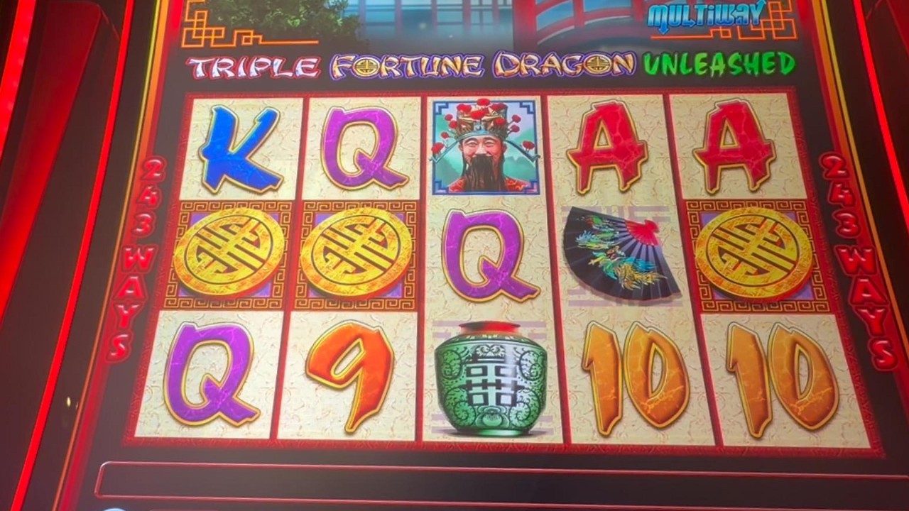 $15 Bet 3-Coin Center Line Left Pair Pattern | Triple Fortune Dragon Unleashed
