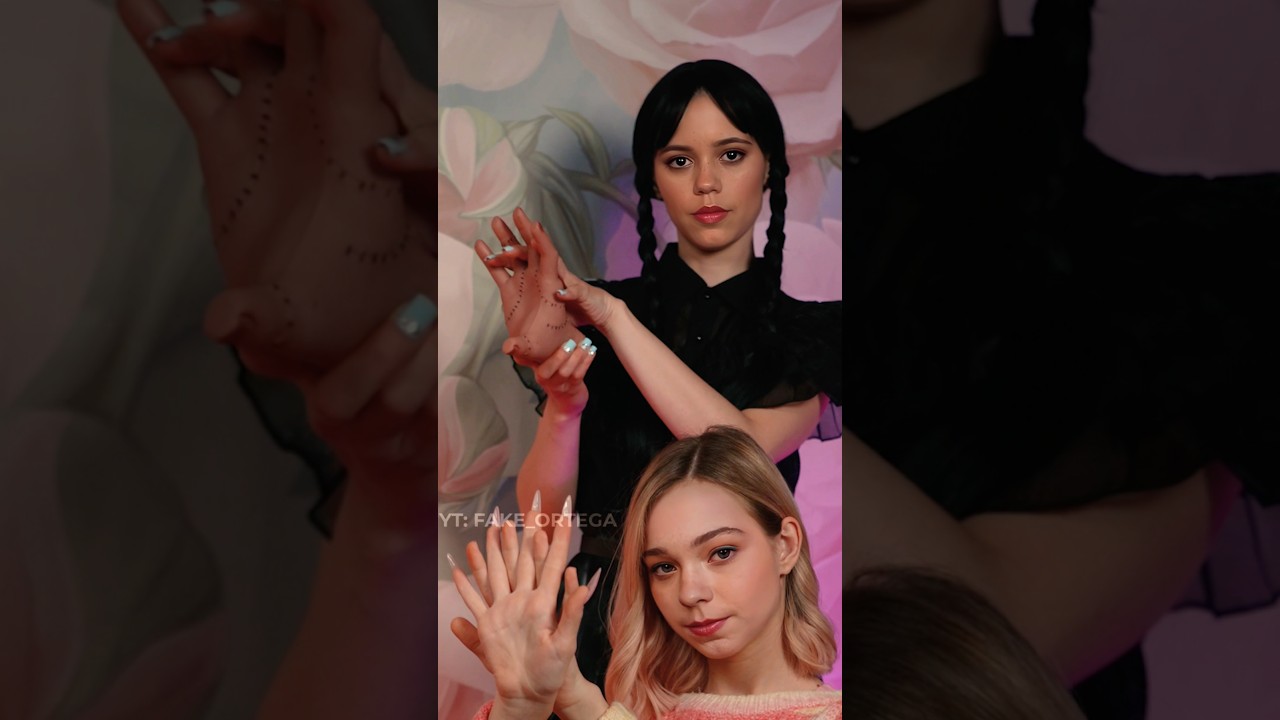Road to 10M 💎 Hit follow! 🚀 #jennaortega #fakeortega #wednesday #enid #shorts #netflix
