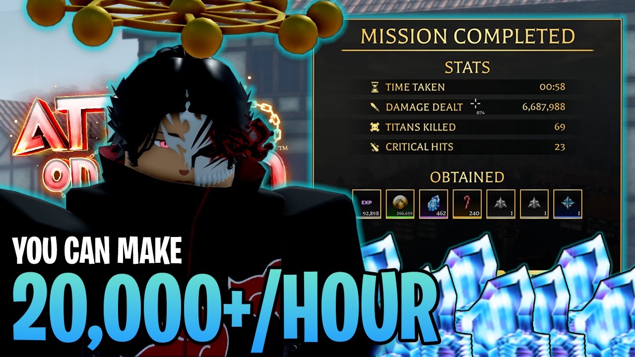 *ТОП* 5 СПОСОБОВ ДОБЫЧИ ГЕМОВ В ROBLOX Attack On Titan Revolution!