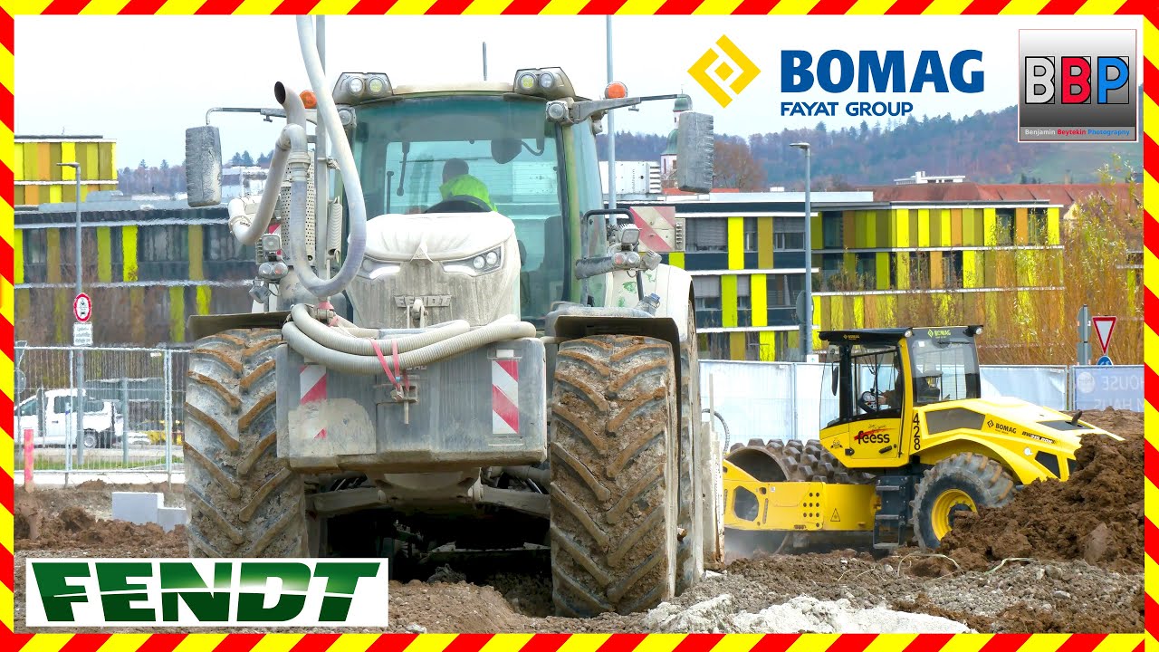 🚜 Fendt 942 Vario m. Wirtgen Fräse, Bomag BW219 PDH,... Winnenden, 2023.
