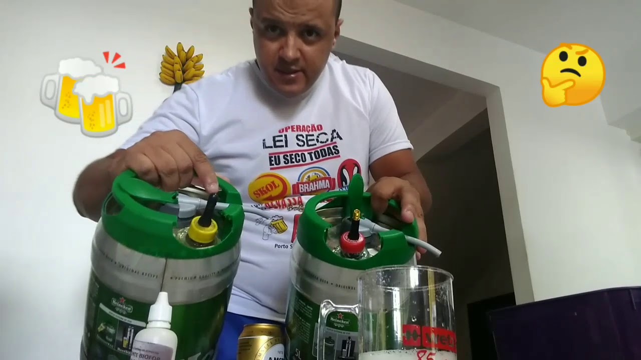 Passo a passo para furar  barril da Heineken
