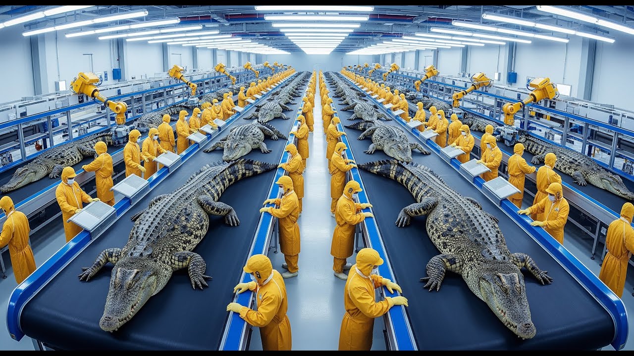 How Crocodile Skin Is Turned Into Luxury Bags, Shoes & Watch Straps  Inside Mega Factories