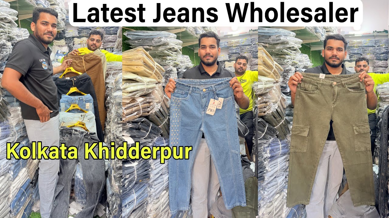 Khidderpur Jeans Wholesale Market | Branded Baggy & Mom Fit Jeans at Best Price