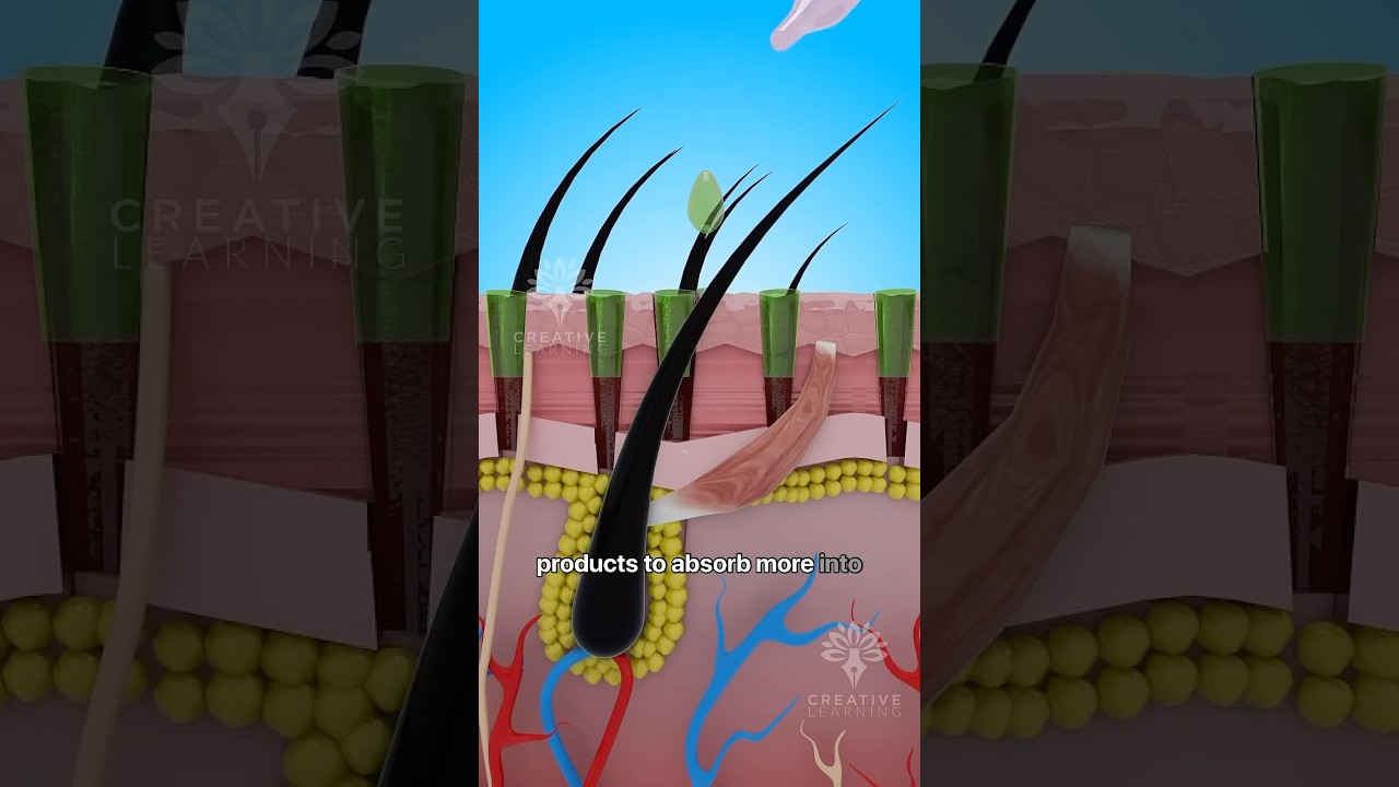 Как дермароллер может ускорить рост волос #шорты #микронидлинг - creativelearning3d