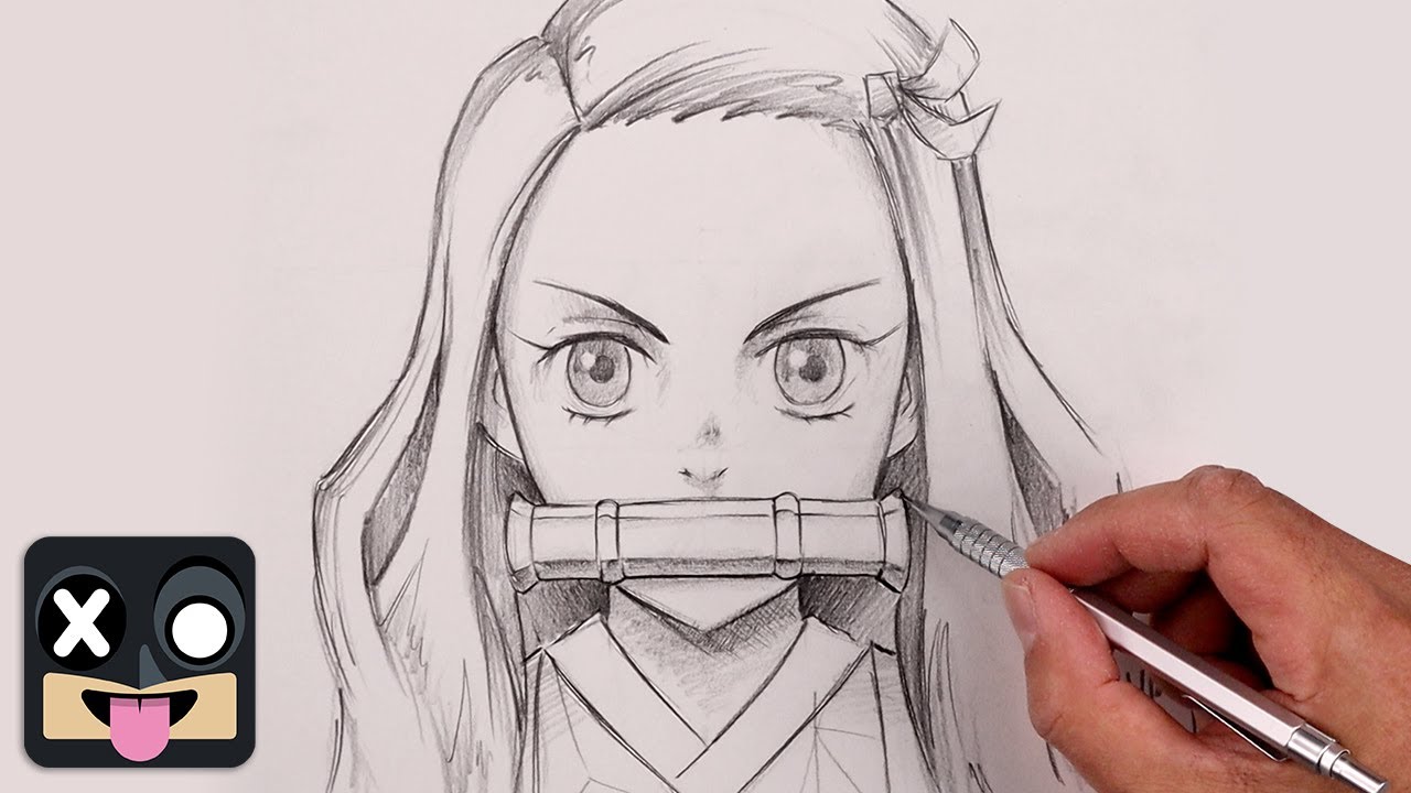 Как нарисовать Незуко Камадо | Пошаговое руководство по рисованию рассекающей демонов