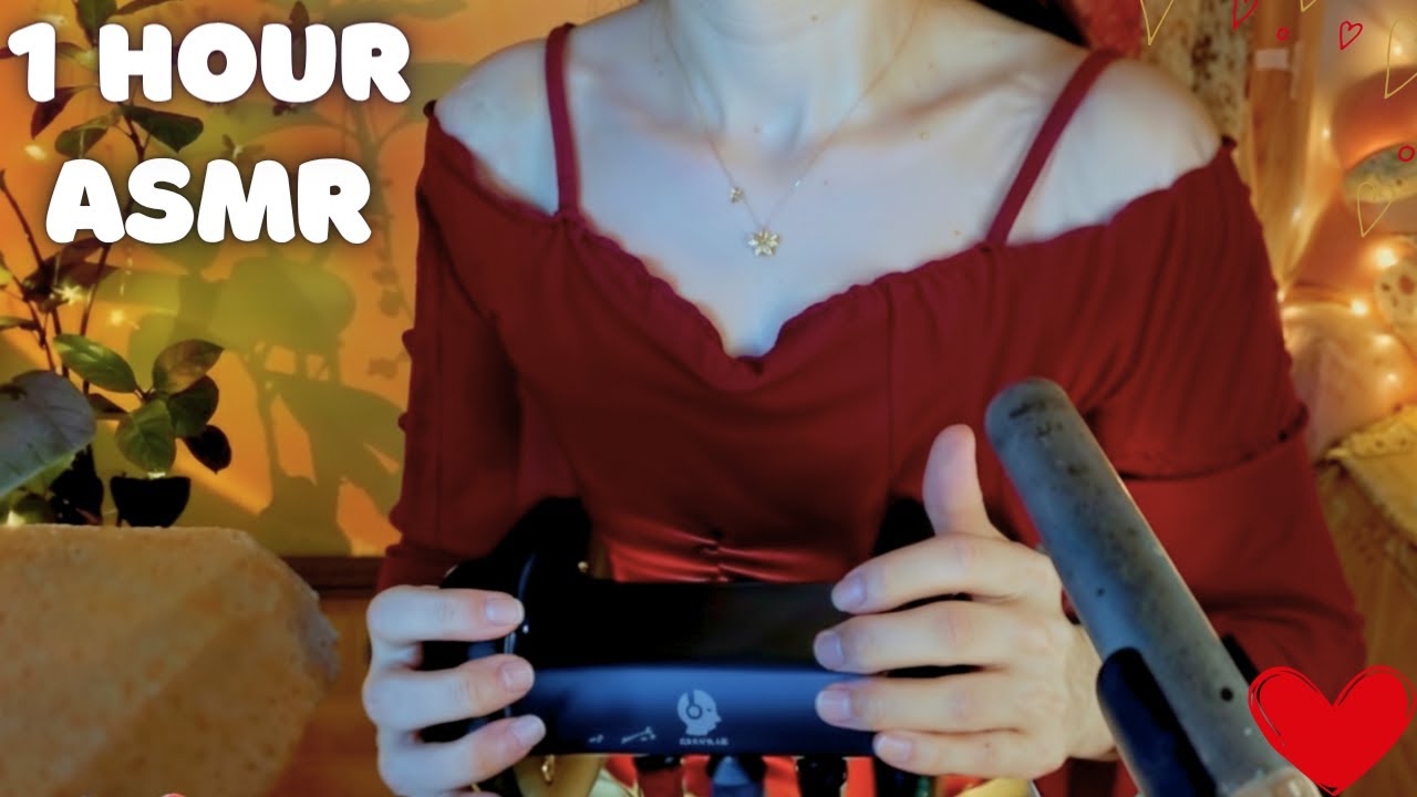 1 Hour ASMR Ultimate Ear Cleaning Experience 👂 Mic Brushing, Ice Globe, Straw Crackles & More