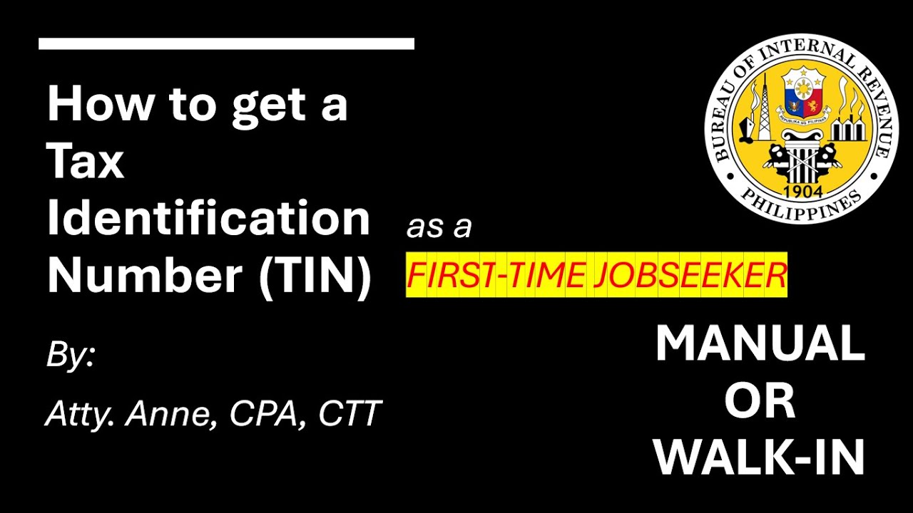 How to Get a TIN as a First-Time Jobseeker | Step-by-Step BIR Walk-in Guide (Free &  Easy!)