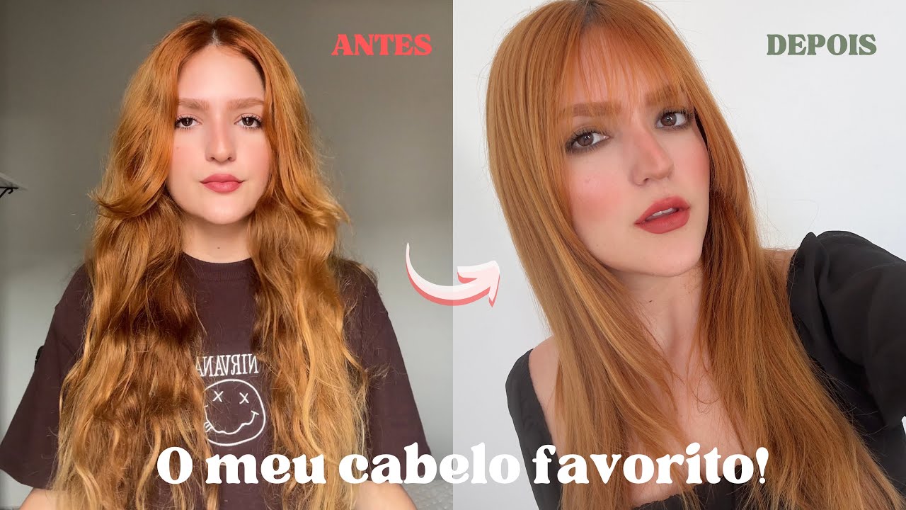 Corte de cabelo em camadas + alisamento! Mudança radical ✨