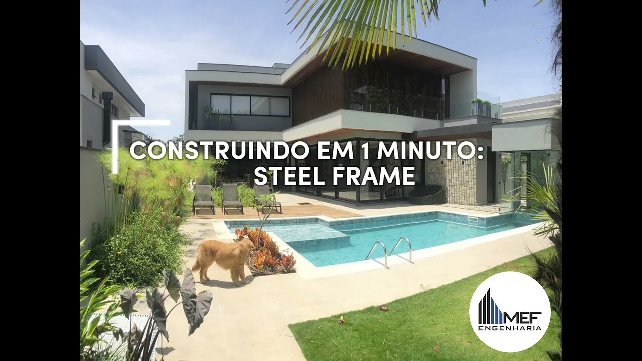 Construindo em 1 minuto - Casa em Steel Frame