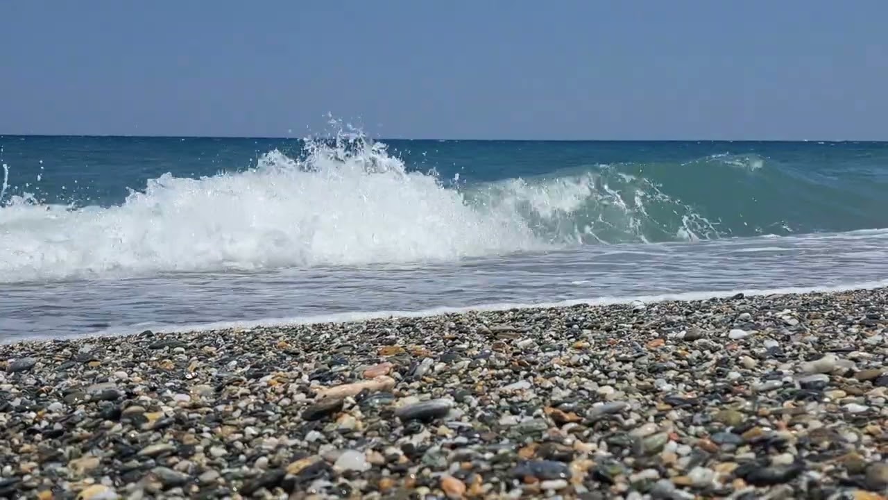 Relaxing Beach Sounds: Wind, cicadas and Soothing Wave Sounds