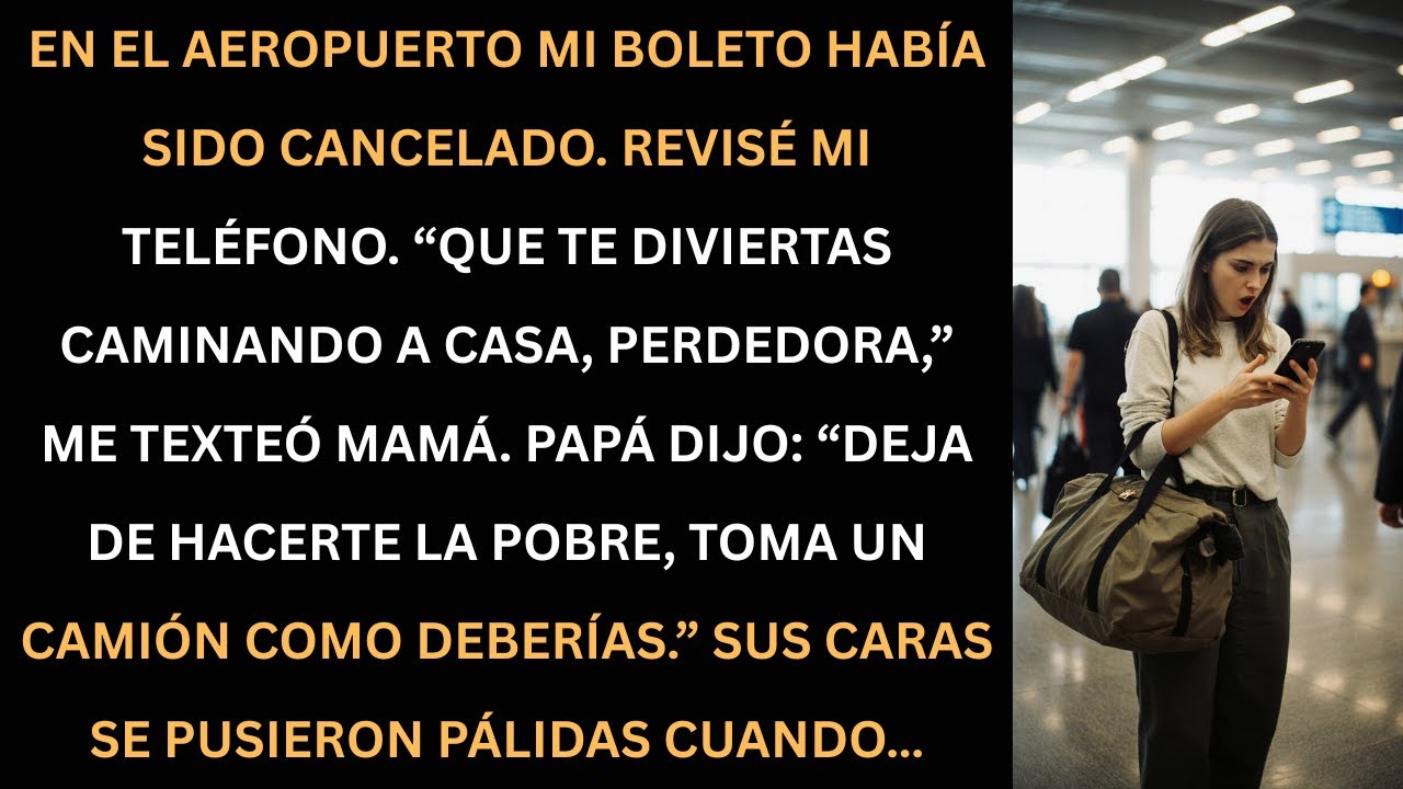 Mi boleto fue cancelado en el aeropuerto y mi familia se burló… pero pagaron caro.