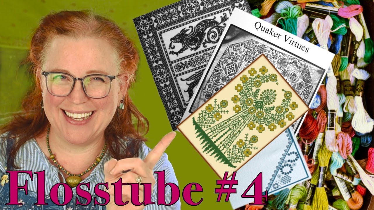 Flosstube #4 My very first FINISH! a new start and lots of plans plus a sentimental me-made dress