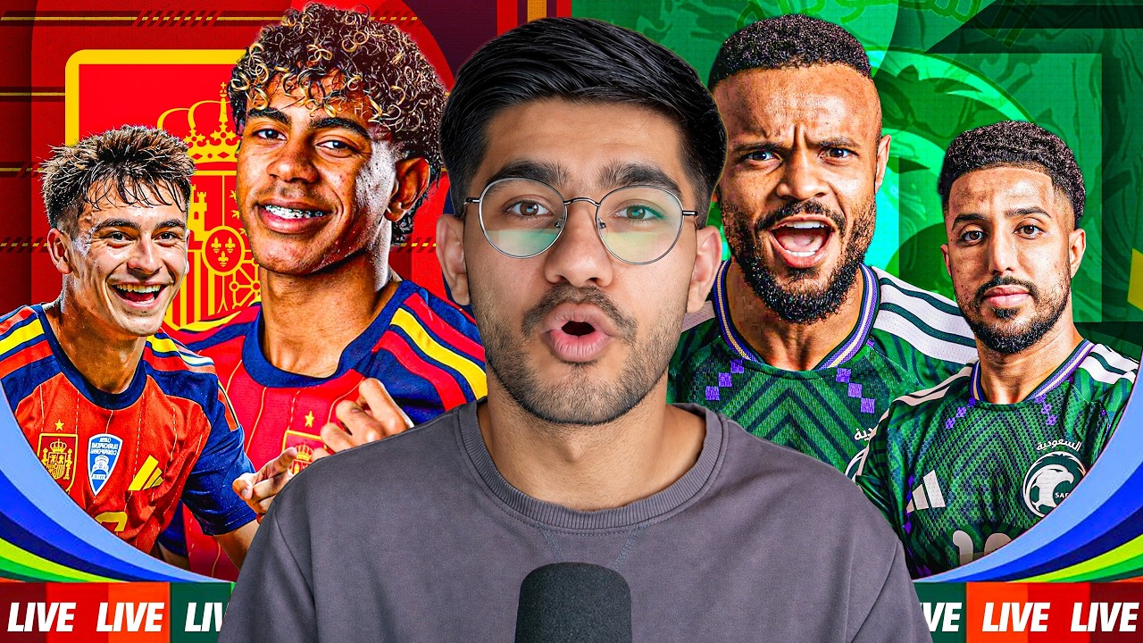 Spain vs Saudi Arabia World Cup 2026 WATCHALONG LIVESTREAM