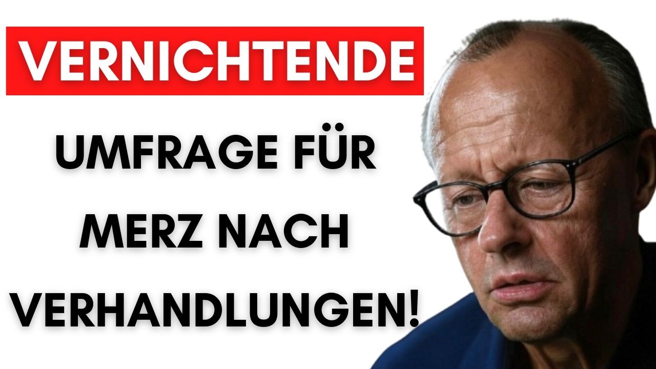 ZDF Politbarometer: Merz mit neuem Tiefstwert!