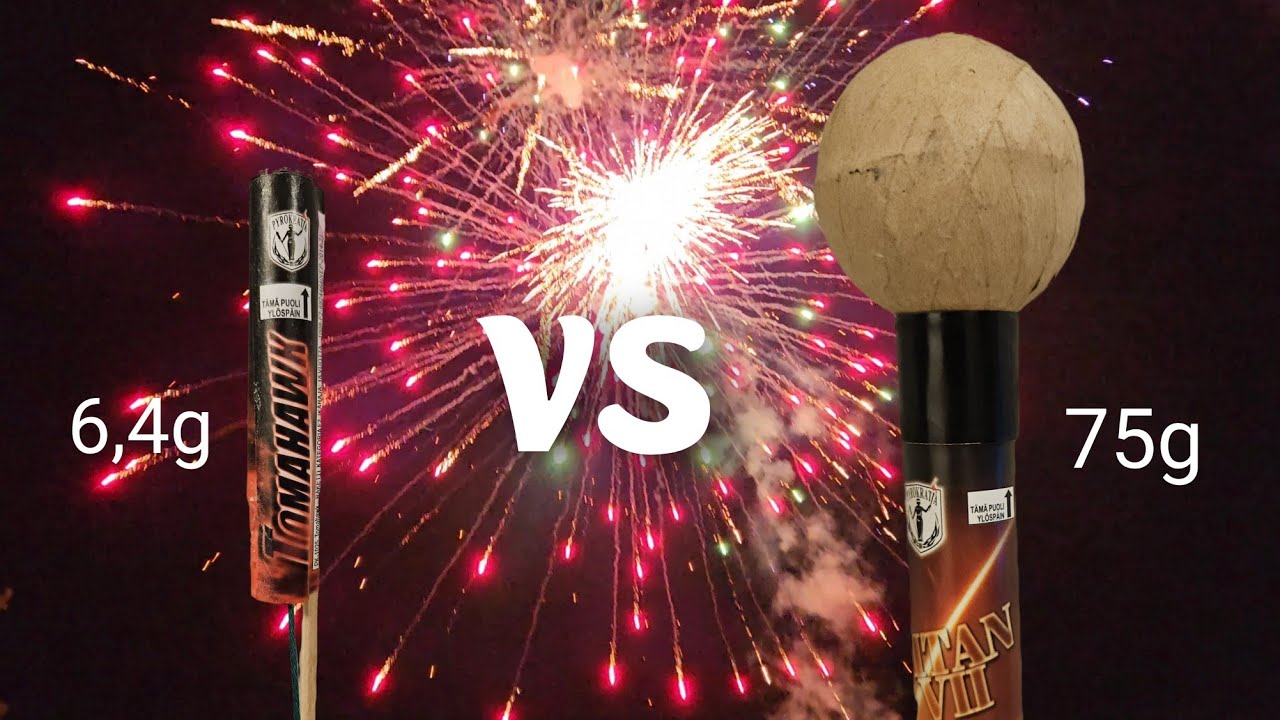 Halvin pikkuraketti VS Isoin keppiraketti 2024-2025 #feuerwerk #pyro #vuurwerk #pyrokratia