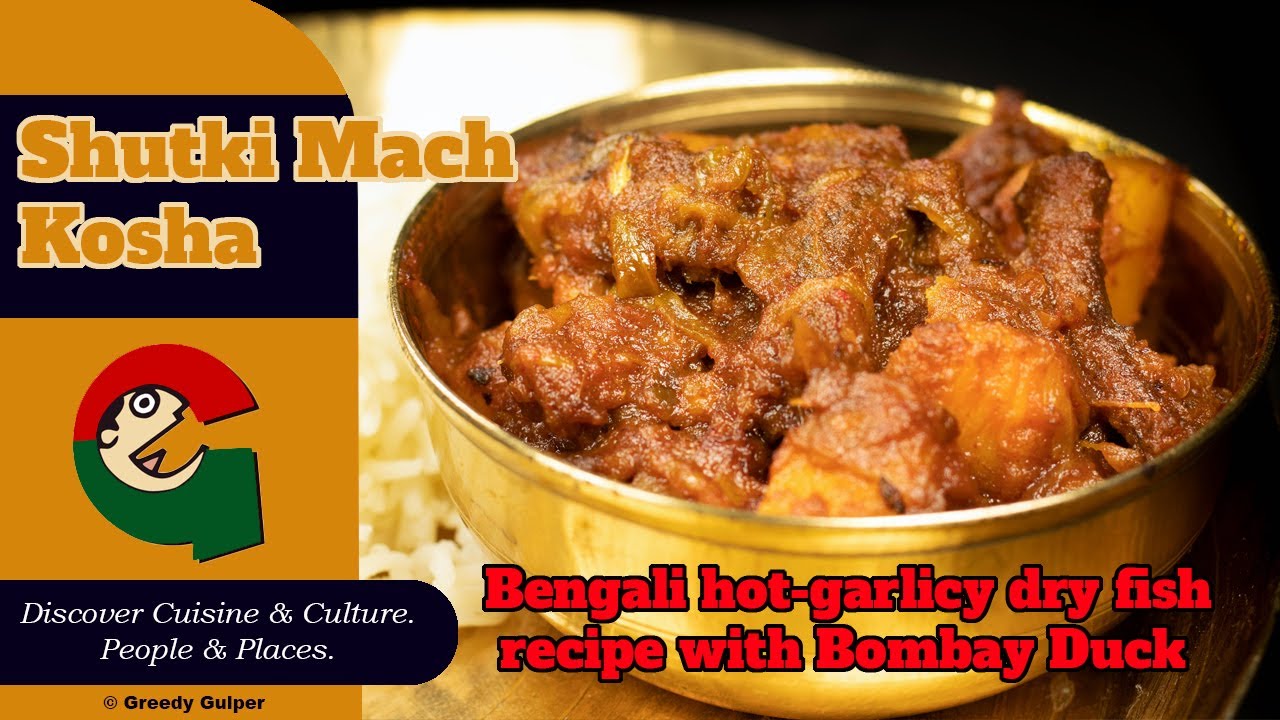 Bengali Hot Garlicy Dry Fish Recipe With Bombay Duck | Dry Fish with Potato | Loitta Sutki Kosha