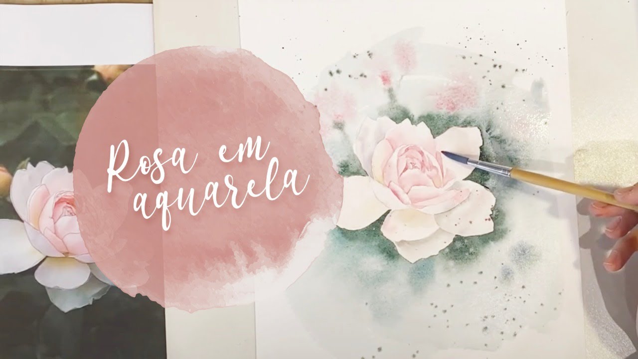 Rosa em Aquarela