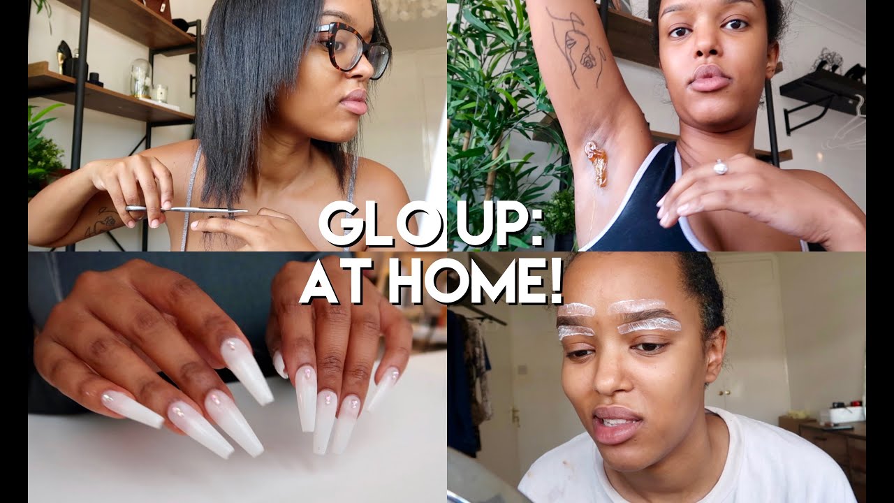 GLO UP TRANSFORMATION (AT HOME) | SUGAR WAX, HAIR CUT, NAILS...| Only Bells