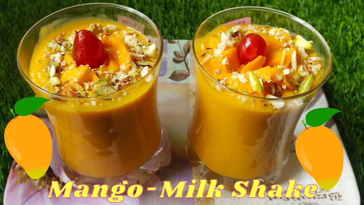 Mango Milk Shake Recipe | Mango Shake | Tasty Mango Milk Shake Recipe | Quick & Easy Mango Shake