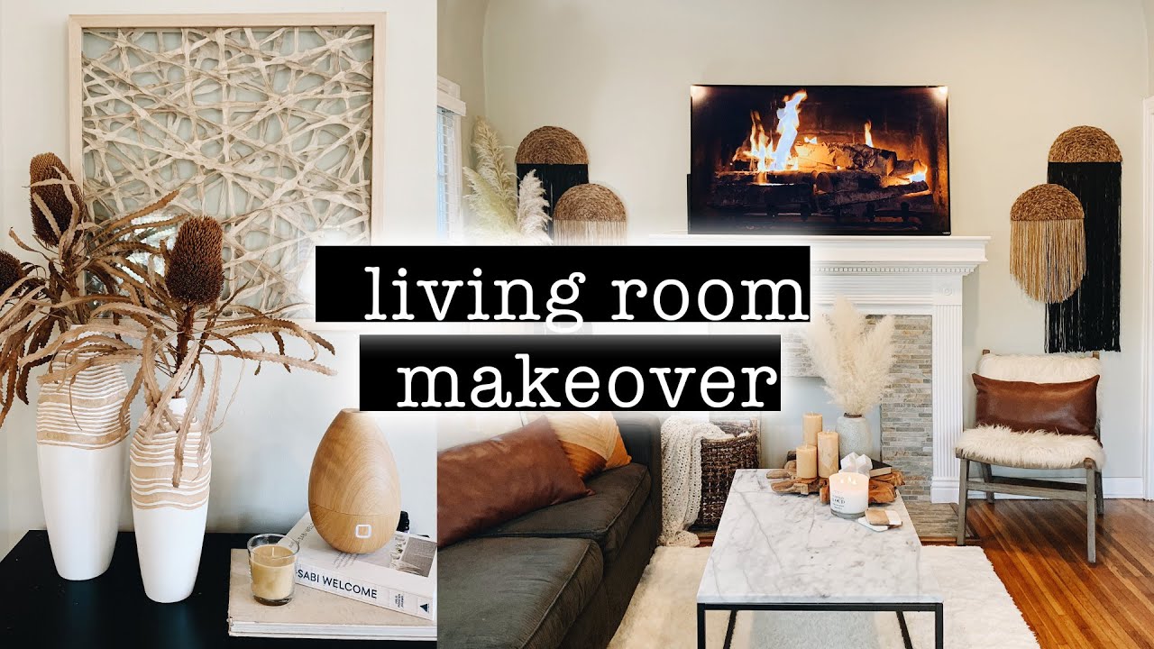 LIVING ROOM MAKEOVER on a Budget // Transformation PART 2 | XO, MaCenna