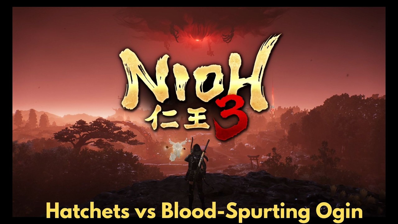 Nioh 3 - Hatchets vs Blood Spurting Ogin [4K 60FPS PS5]